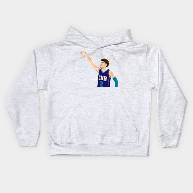 Lamelo Ball Kids Hoodie by knnthmrctn